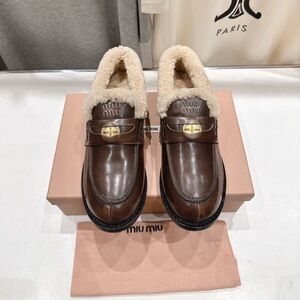 Miu Miu Women’s Brown Loafers